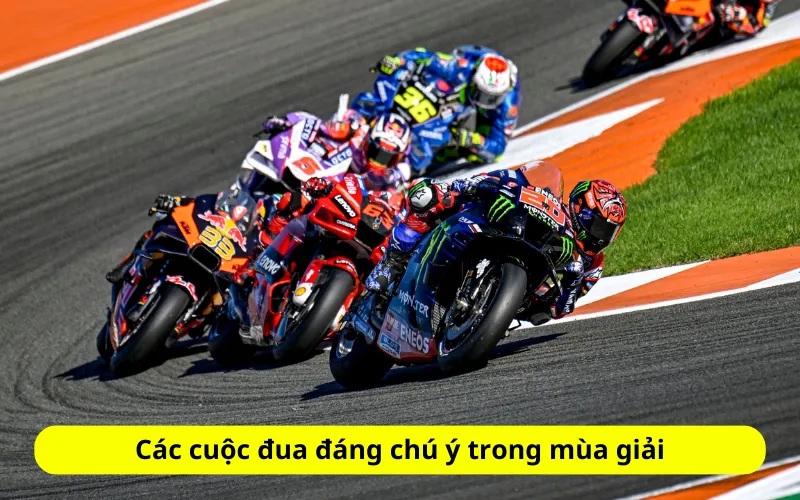 Các cuộc đua đáng chú ý trong mùa giải